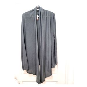 ``C25732  No  Boundaries Gray Lightweight Open Cardigan